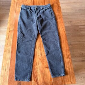 Garnet Hill Women's Dark Gray‎ Corduroy Pants Size 14